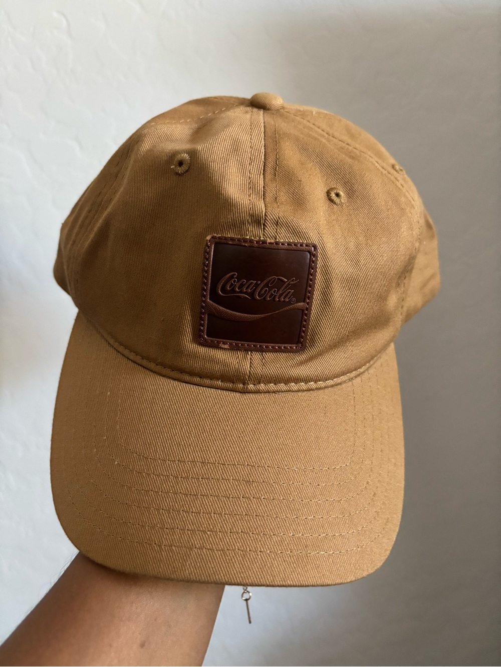 Coca-Cola Khaki Brown Canvas SnapBack